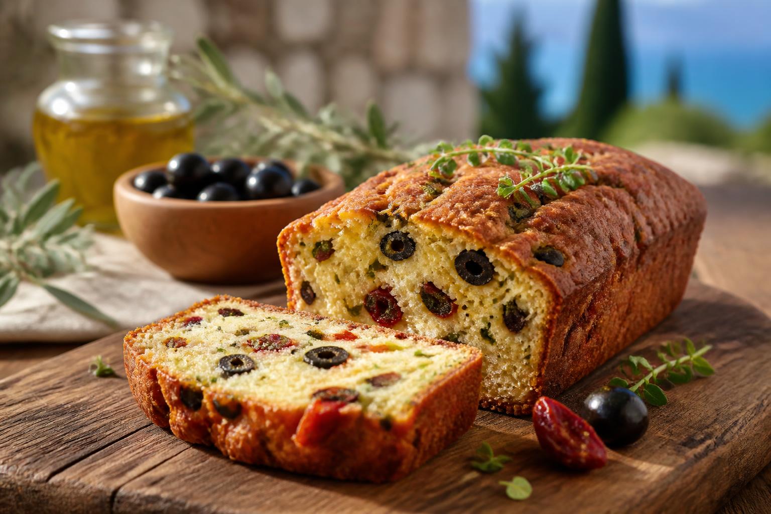 découvrez notre recette savoureuse de cake aux olives noires et tomates séchées, parfaite pour un apéritif gourmand ou un pique-nique ensoleillé.