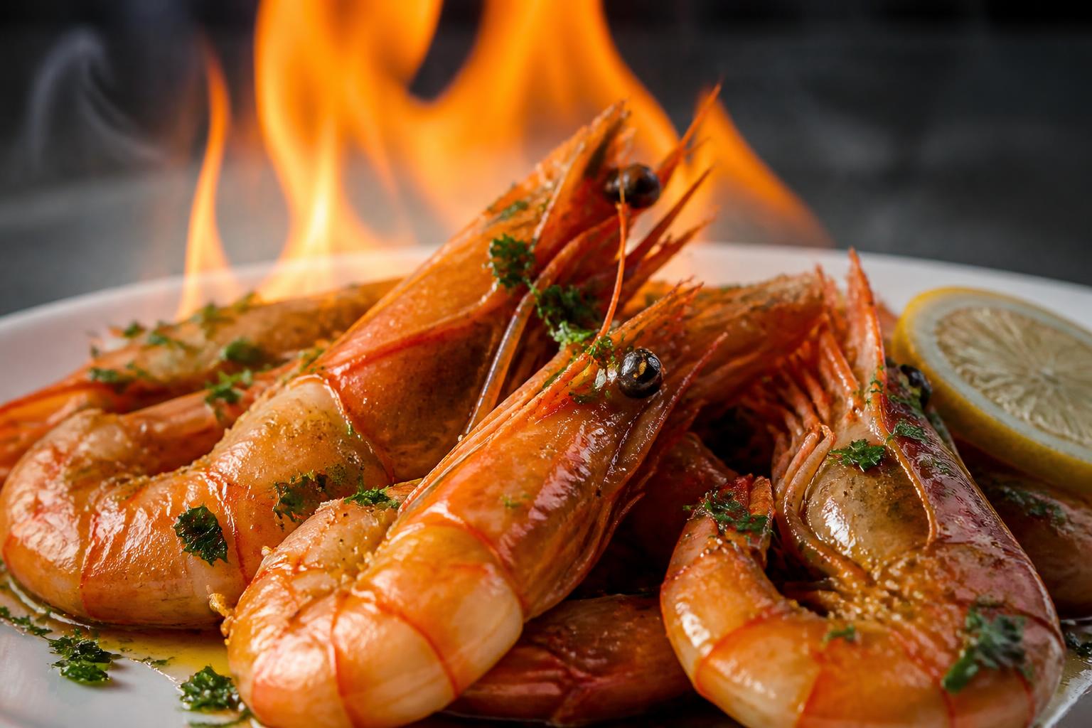 découvrez la recette savoureuse des gambas flambées au pastis, un plat facile à préparer qui ravira vos papilles avec ses arômes subtils et son goût unique.