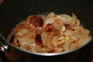 cooking onions