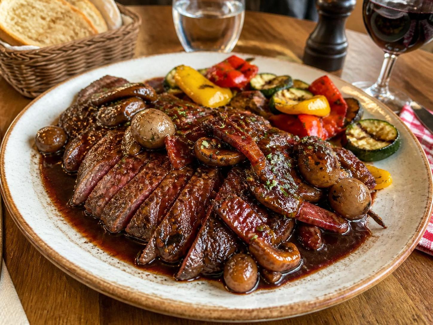 découvrez notre recette savoureuse de bavette sauce bordelaise, un plat traditionnel français alliant viande tendre et sauce riche au vin rouge pour un repas gourmand et raffiné.