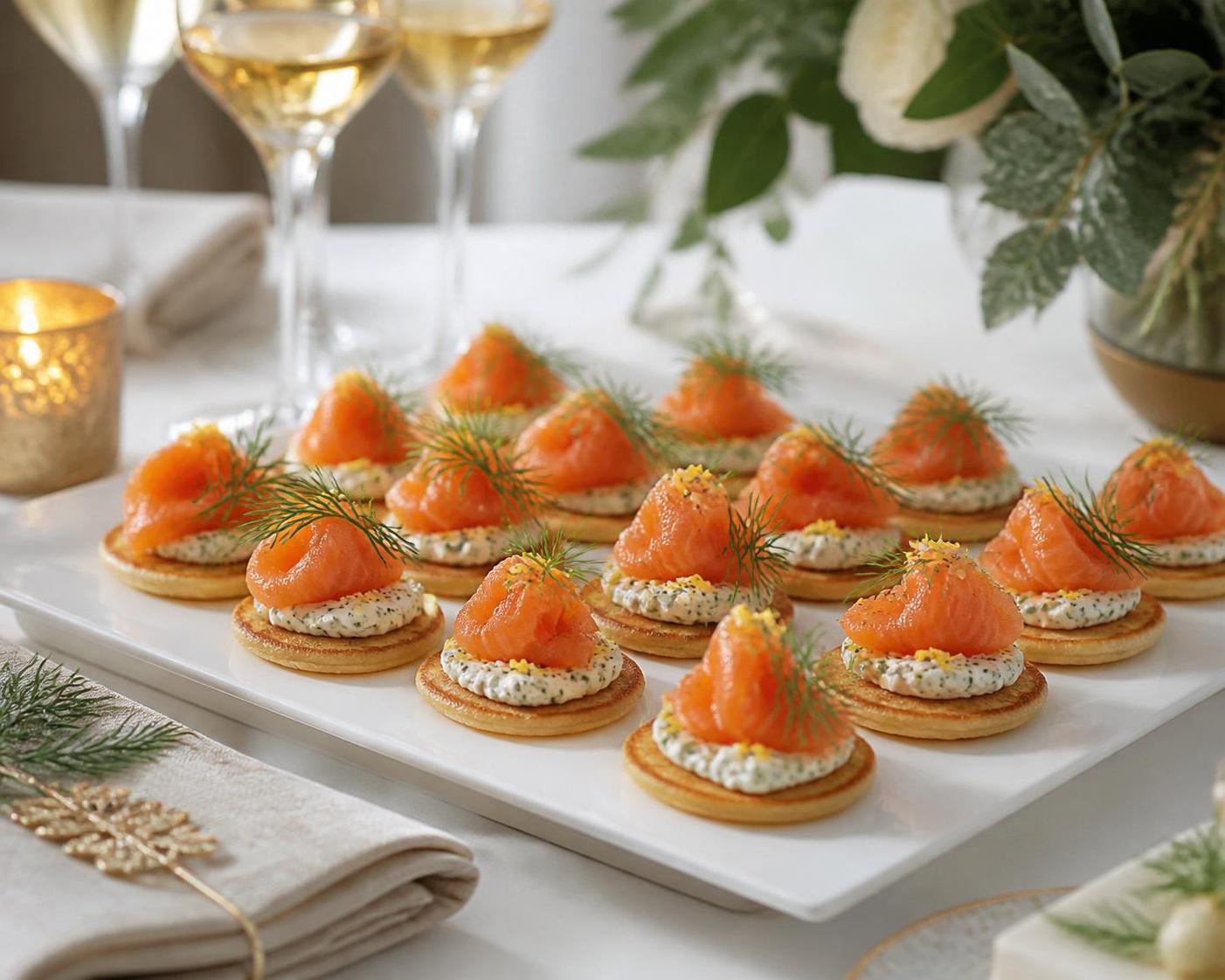 découvrez notre sélection de délicieux canapés au saumon fumé, parfaits pour vos apéritifs élégants et gourmands. recettes simples et savoureuses à partager.