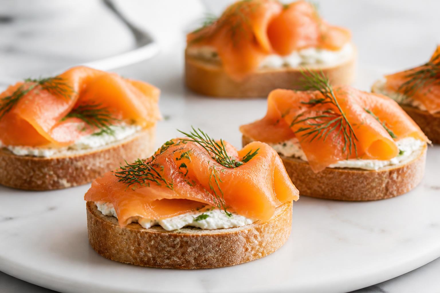découvrez nos délicieuses recettes de canapés au saumon fumé, parfaits pour vos apéritifs gourmands et conviviaux.