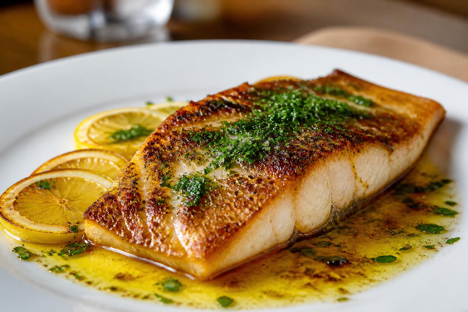 découvrez la recette traditionnelle du colin à la meunière, un plat savoureux où le poisson est délicatement poêlé dans une sauce au beurre citronné pour un équilibre parfait entre douceur et fraîcheur.