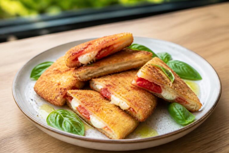 découvrez nos croustillants tomate-mozzarella, une recette savoureuse alliant textures croustillantes et fondantes pour un apéritif ou une entrée gourmande.
