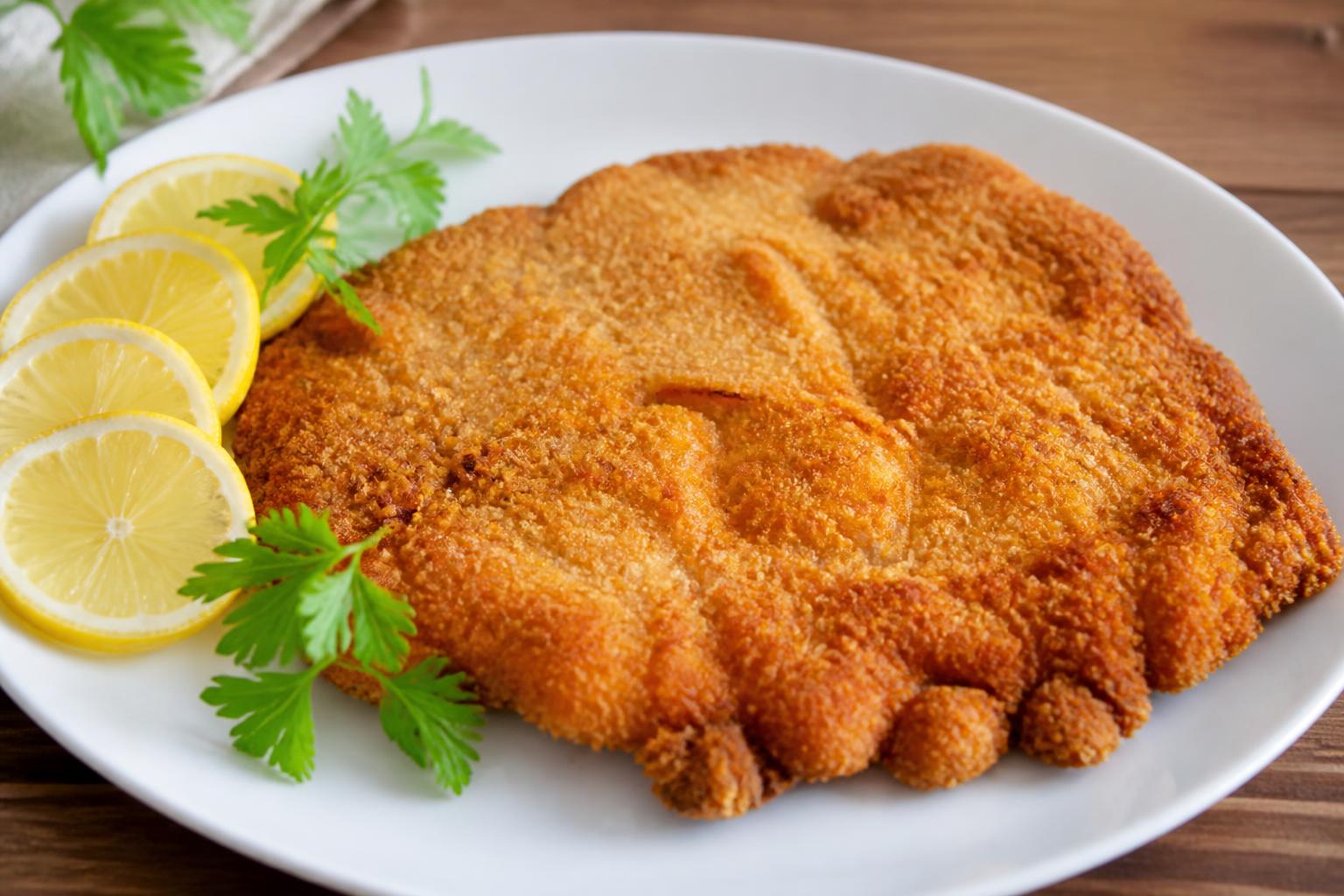 découvrez notre recette d'escalope milanaise croustillante, une spécialité italienne savoureuse au goût délicat et à la panure dorée et croustillante.