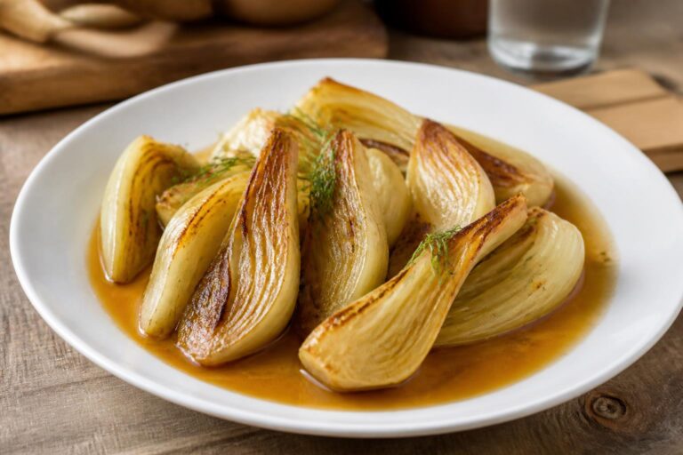 découvrez une recette savoureuse de fenouil braisé au pastis, alliant douceur et aromatiques pour un plat délicatement parfumé et facile à préparer.