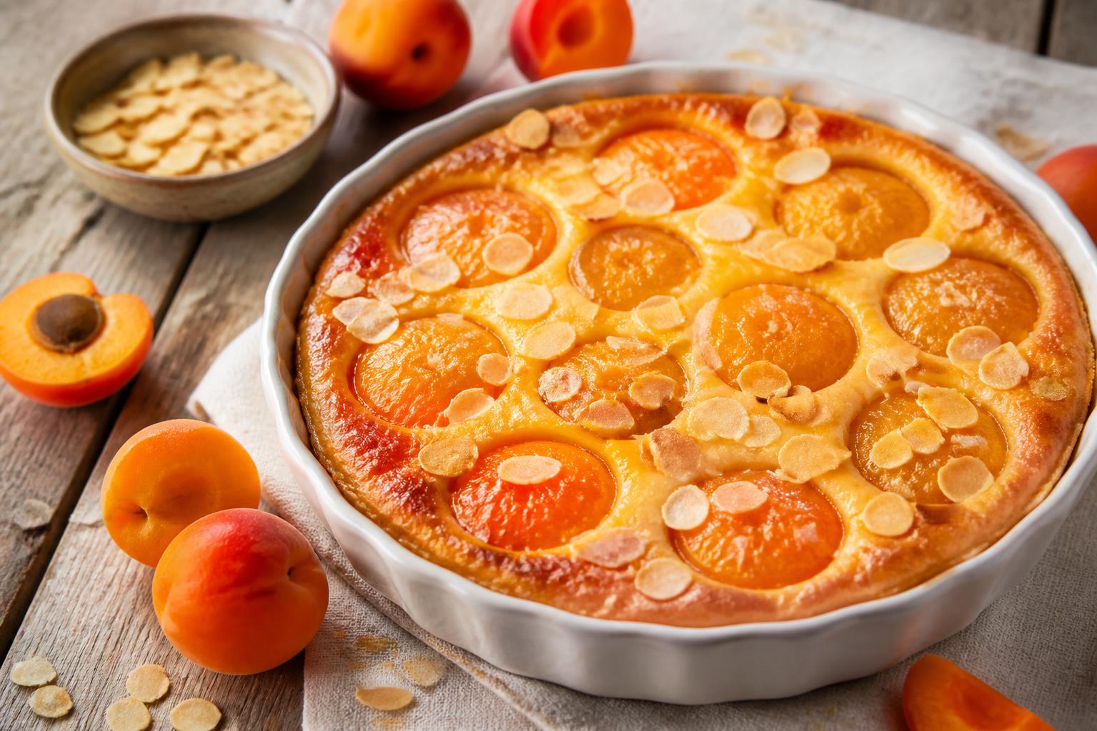 découvrez notre recette savoureuse de flan aux abricots et aux amandes, un dessert fruité et gourmand parfait pour toutes les occasions.