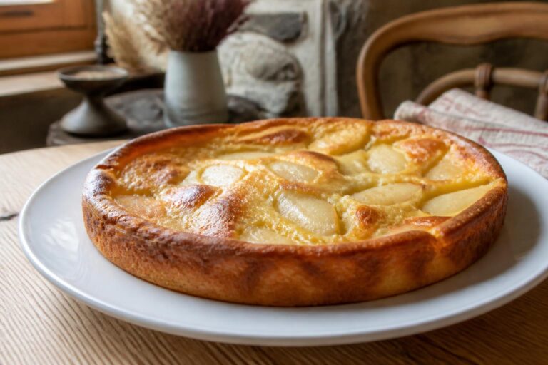 découvrez la flognarde aux poires, un dessert traditionnel limousin délicieusement moelleux et parfumé, parfait pour toutes les occasions gourmandes.