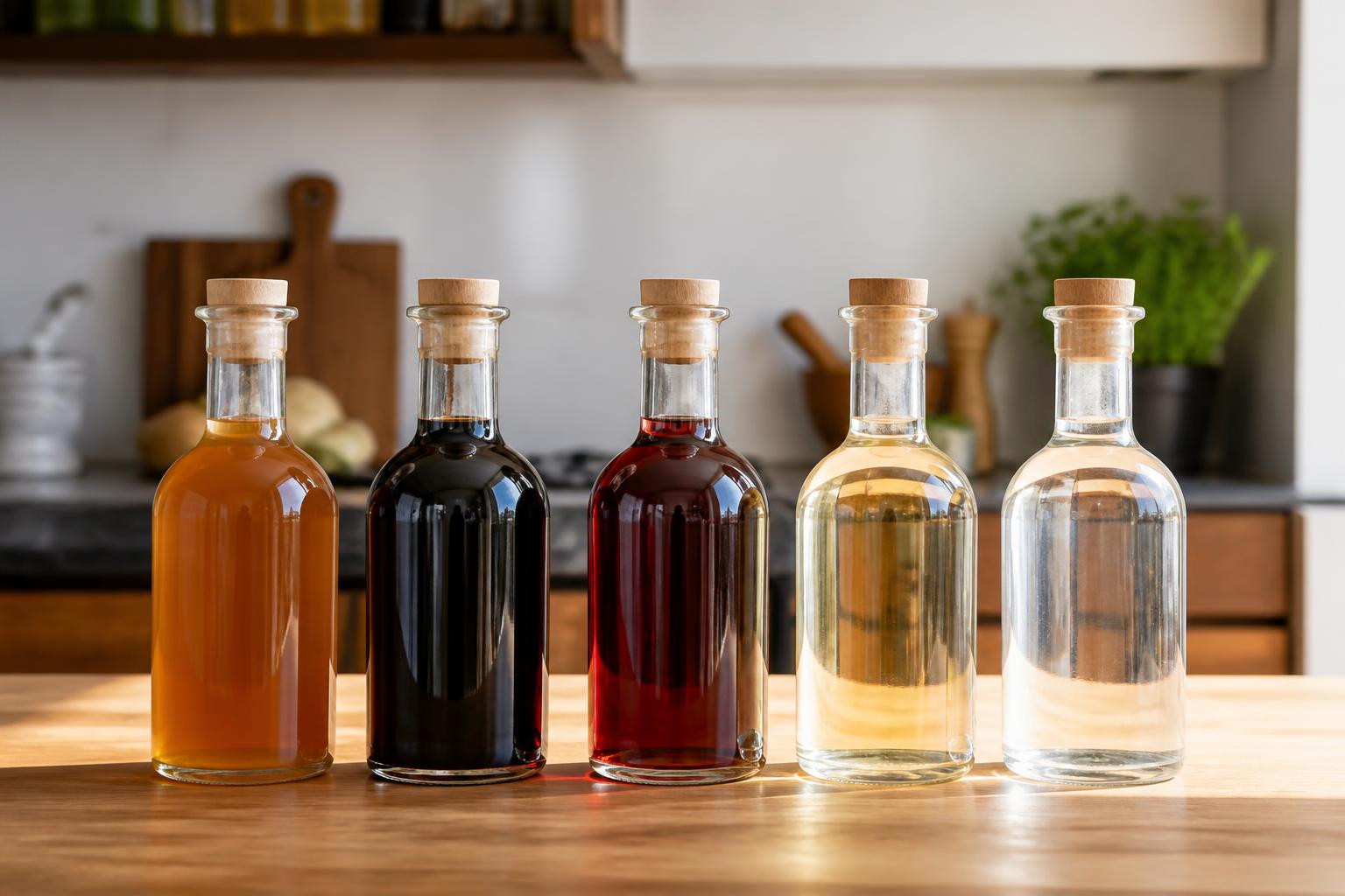 découvrez les différentes variétés de vinaigre, les méthodes de fabrication traditionnelles et modernes, ainsi que les nombreux usages culinaires et domestiques de ce condiment polyvalent.