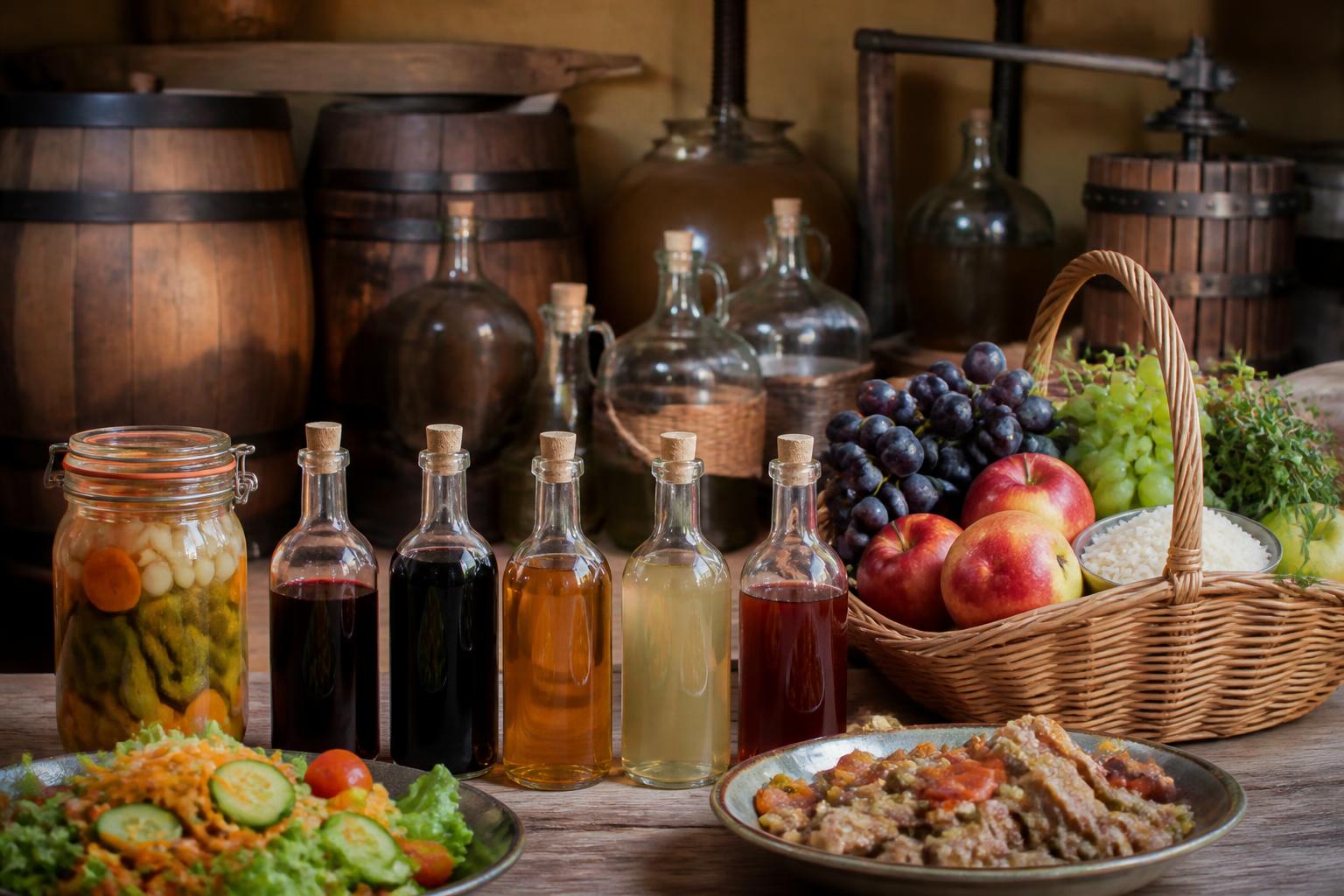 découvrez les différentes variétés de vinaigre, leur processus de fabrication et leurs nombreux usages en cuisine et au-delà.