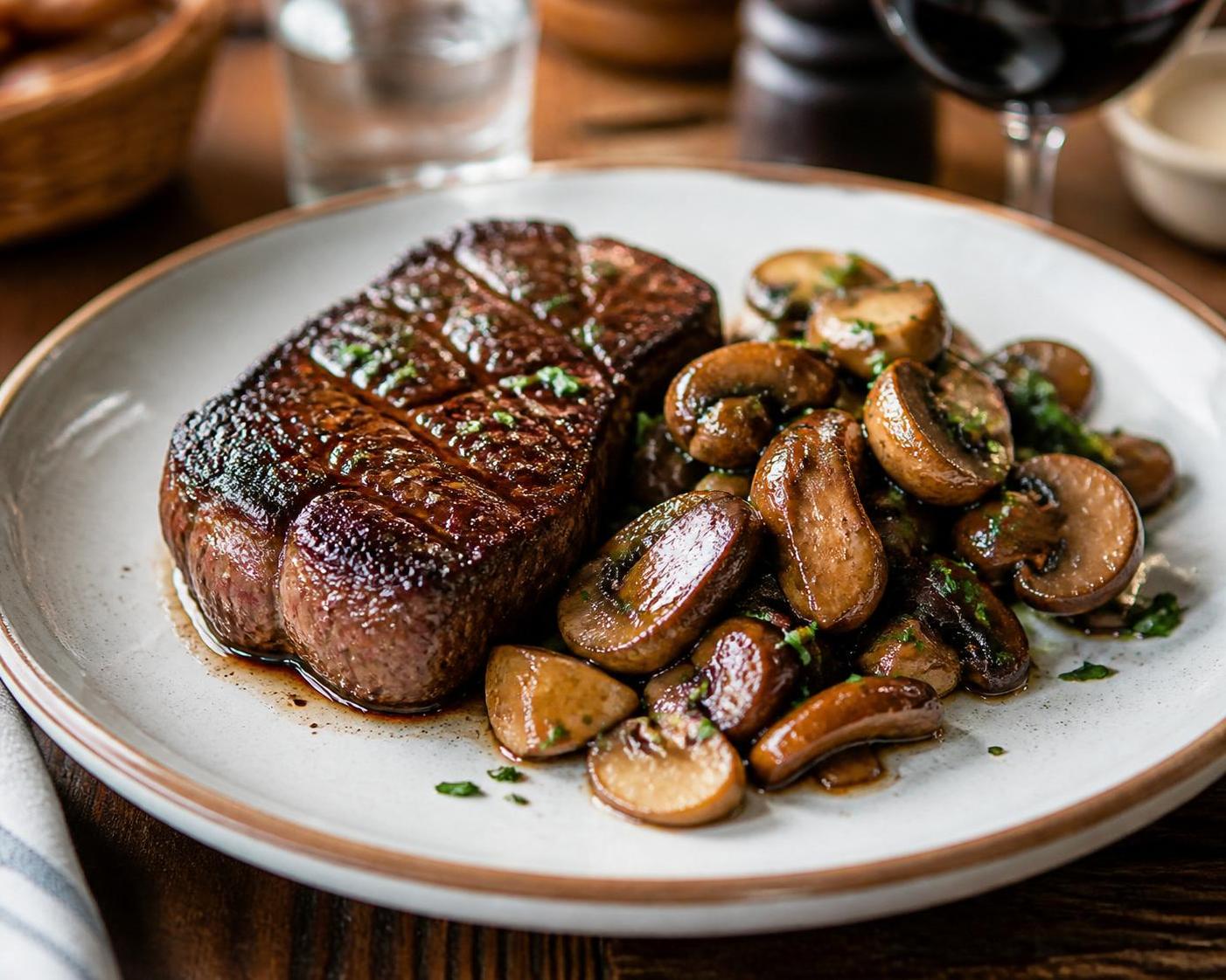 découvrez notre recette savoureuse d'onglet poêlé aux champignons, un plat simple et gourmand pour régaler vos papilles.