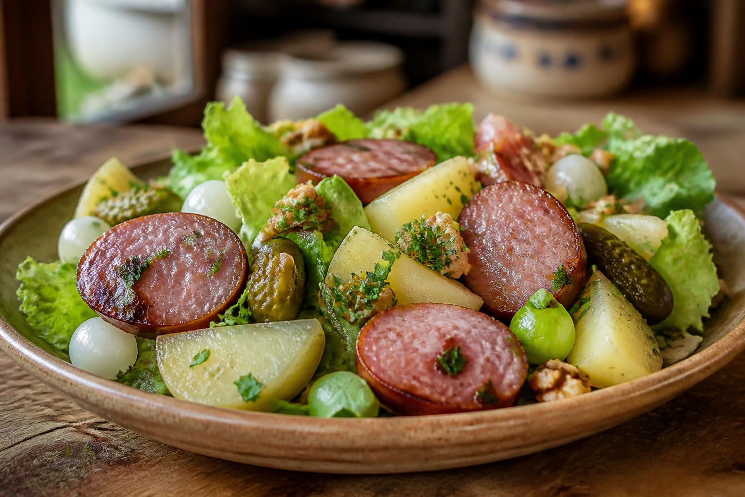 découvrez la salade de montbéliard, une recette traditionnelle aux saveurs authentiques de la région comtoise, alliant fraîcheur et gourmandise.