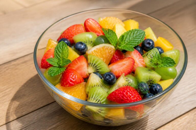 découvrez notre recette rafraîchissante de salade de fruits à la menthe fraîche, idéale pour un dessert sain et léger.