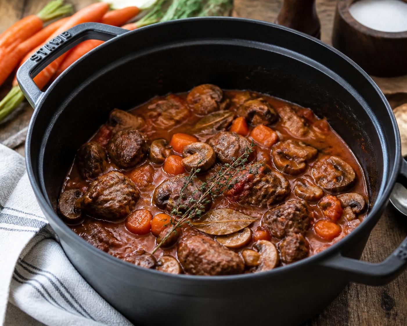 découvrez la recette traditionnelle du veau marengo, un grand classique mijoté alliant saveurs riches et tendreté exceptionnelle pour un plat convivial et savoureux.