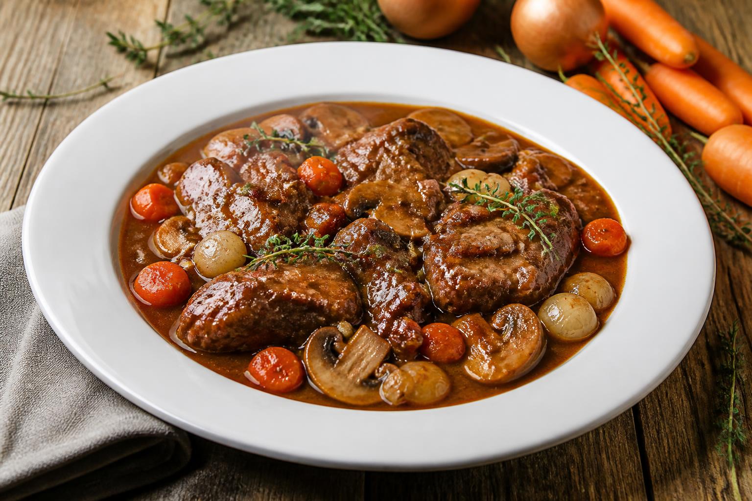 découvrez la recette traditionnelle du veau marengo, un grand classique mijoté aux saveurs authentiques, parfait pour un repas convivial et gourmant.
