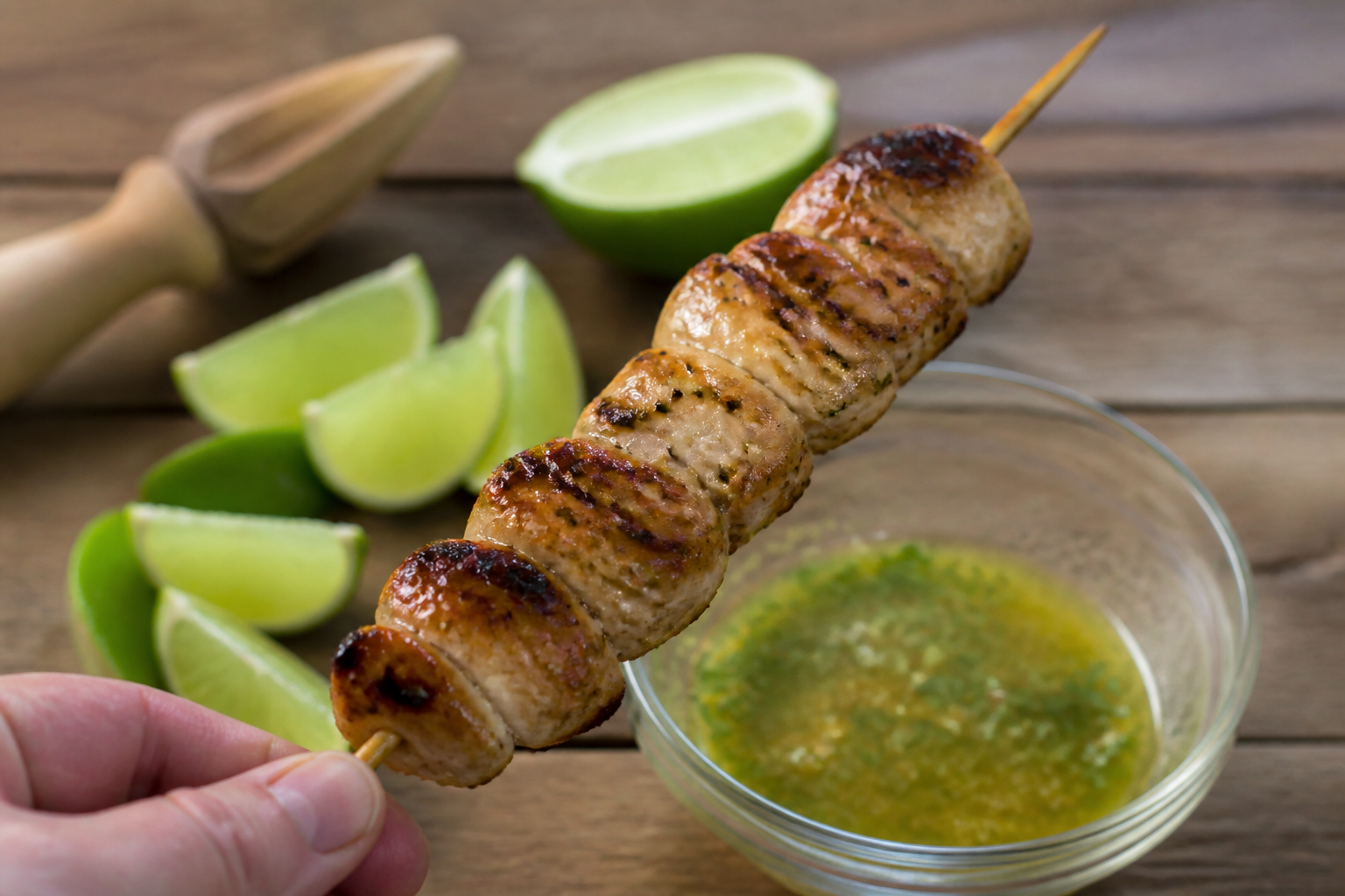 Brochettes de poulet au citron vert : le secret pour les garder juteuses