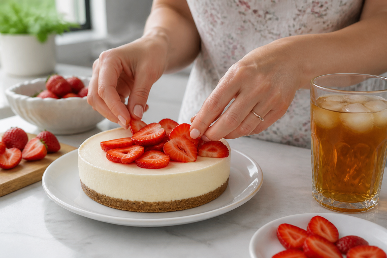 Cheesecake aux fraises sans cuisson : la recette qui bluffe