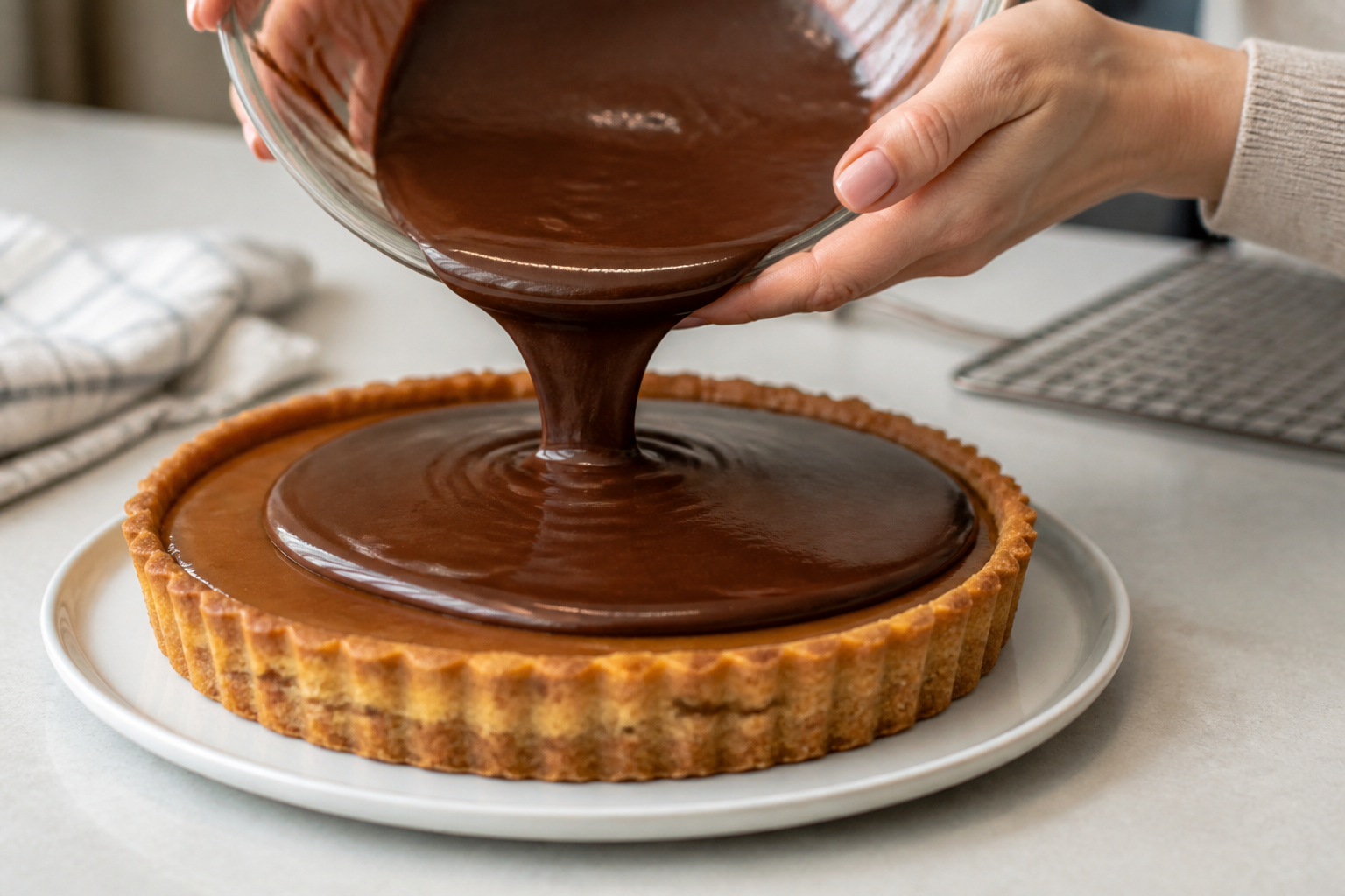 Comment superposer les couches dune tarte au chocolat sans les faire fondre ?