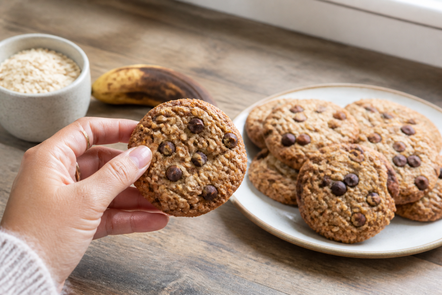 Cookies banane avoine : 3 ingrédients pour un goûter sain