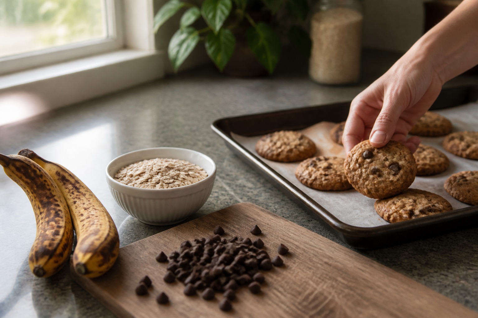 Cookies banane avoine : 3 ingrédients pour un goûter sain