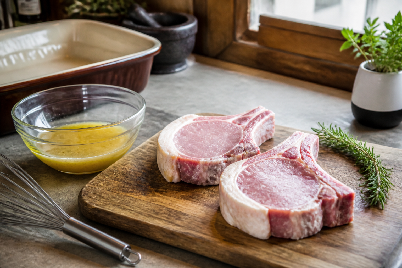 Côtes de porc au four moelleuses : la recette