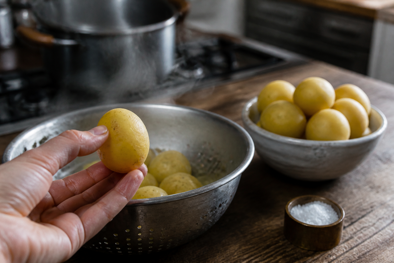 Cuisson parfaite des pommes de terre à l'eau