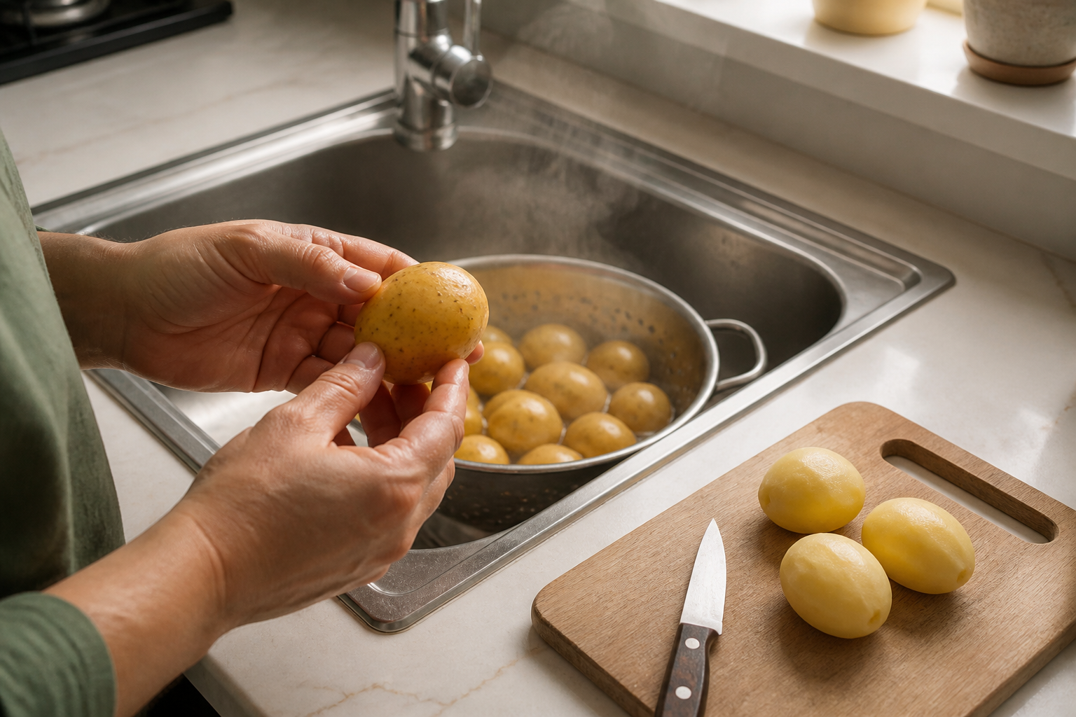 Cuisson parfaite des pommes de terre à l'eau