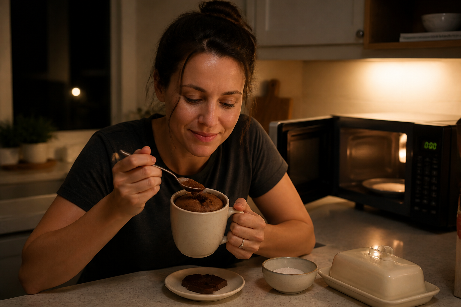 Gâteau au chocolat au micro-ondes : prêt en 5 minutes