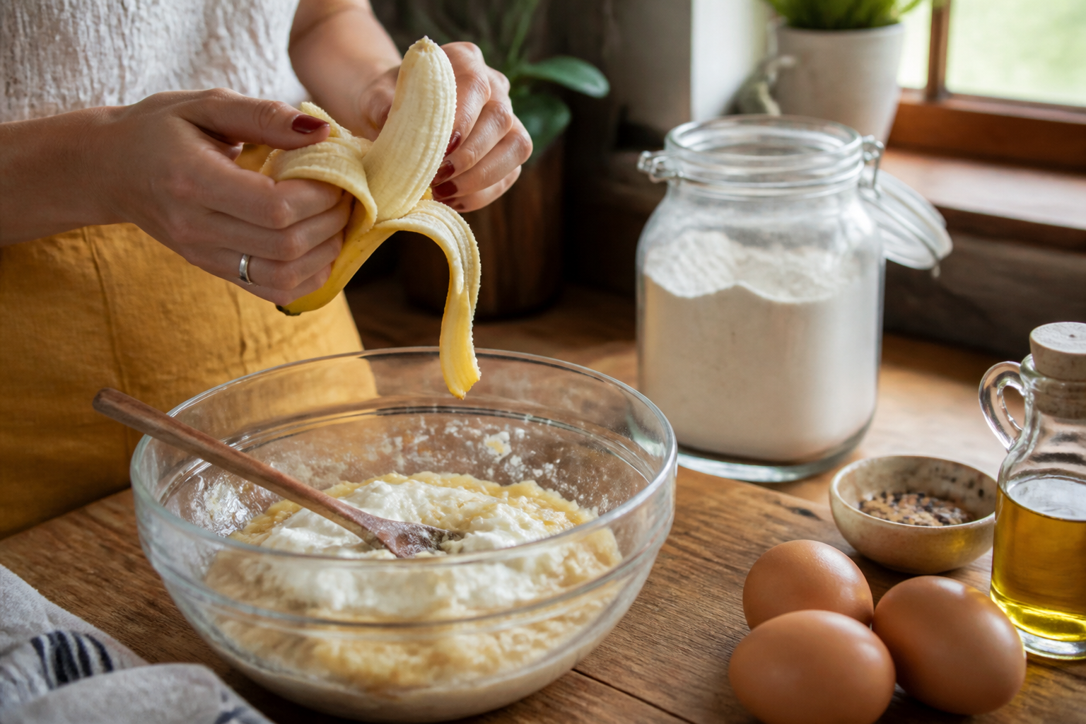 Gâteau banane yaourt : la recette inratable et moelleuse