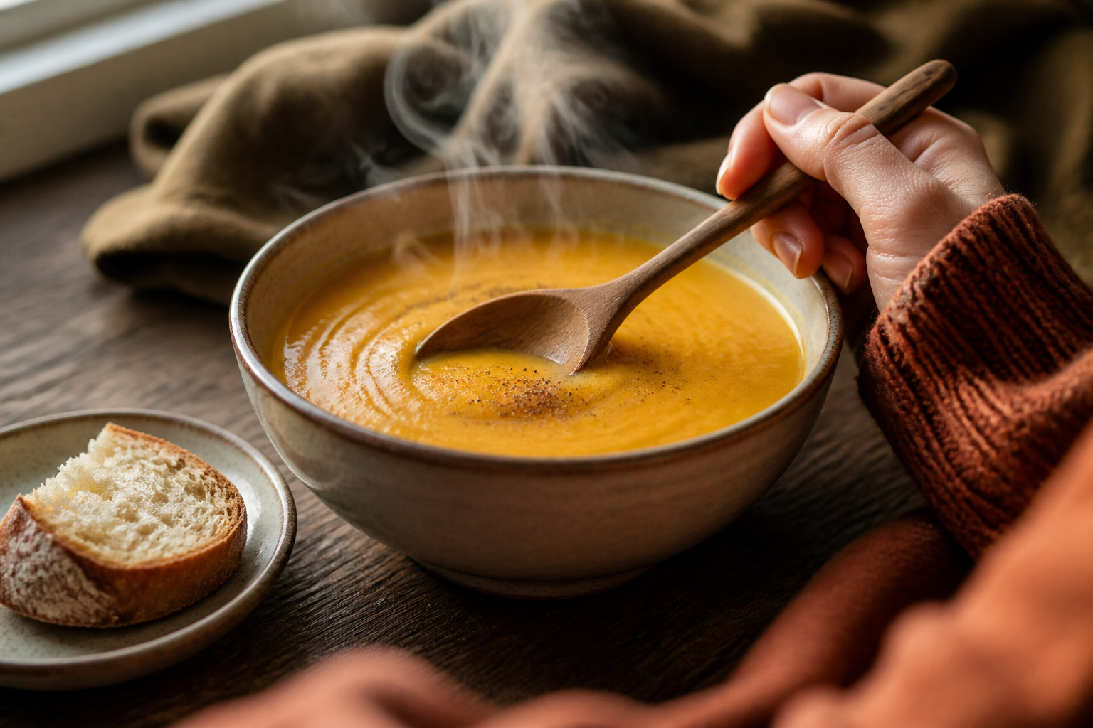 Soupe au potiron : la recette réconfortante