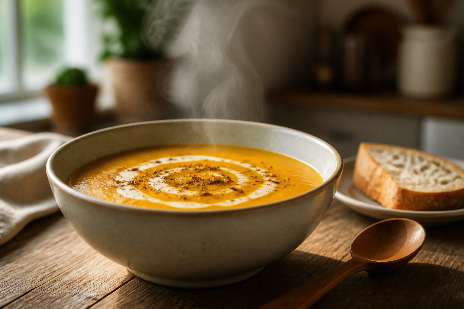 Soupe au potiron : la recette réconfortante