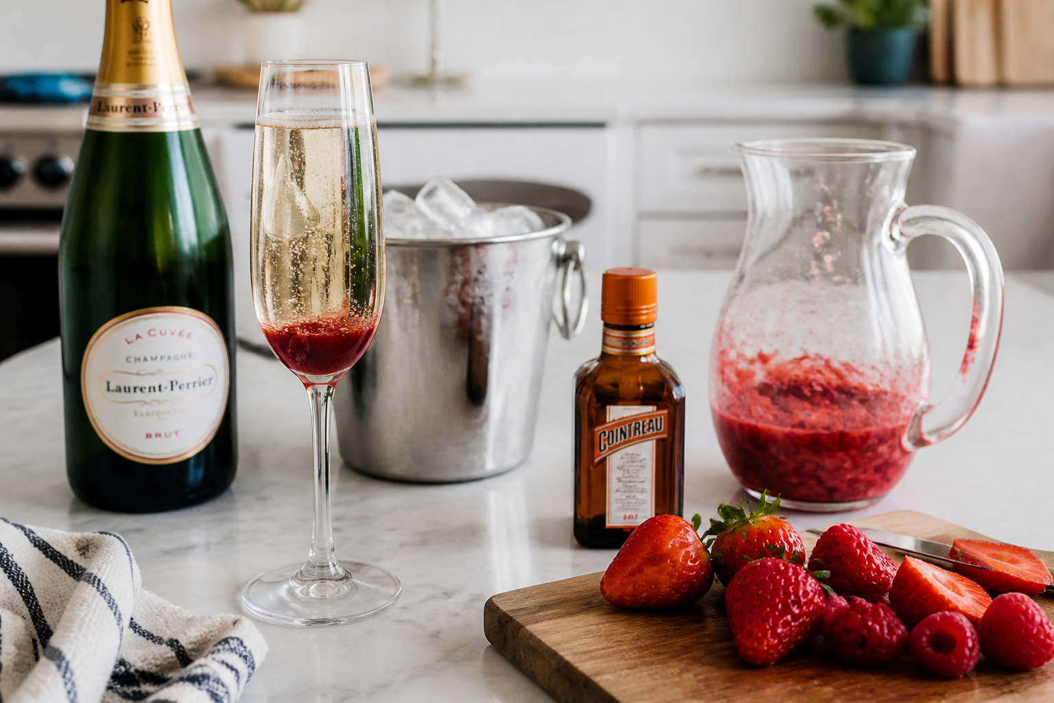 Soupe de champagne aux fruits rouges : la recette qui épate