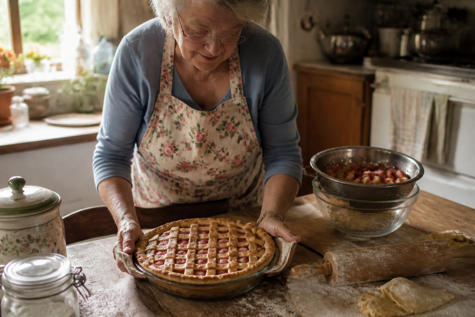 Tarte à la rhubarbe : la recette de grand-mère