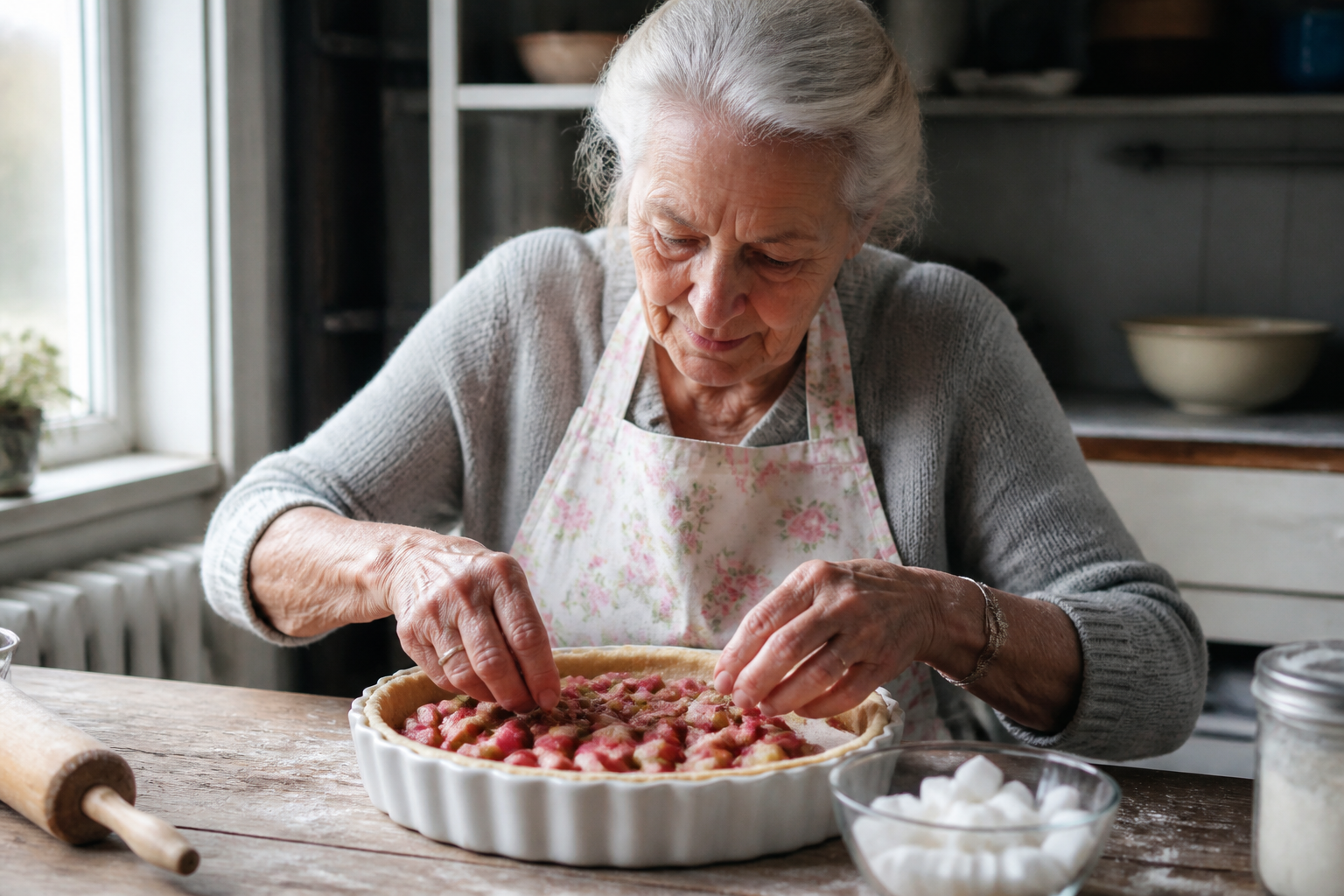 Tarte à la rhubarbe : la recette de grand-mère