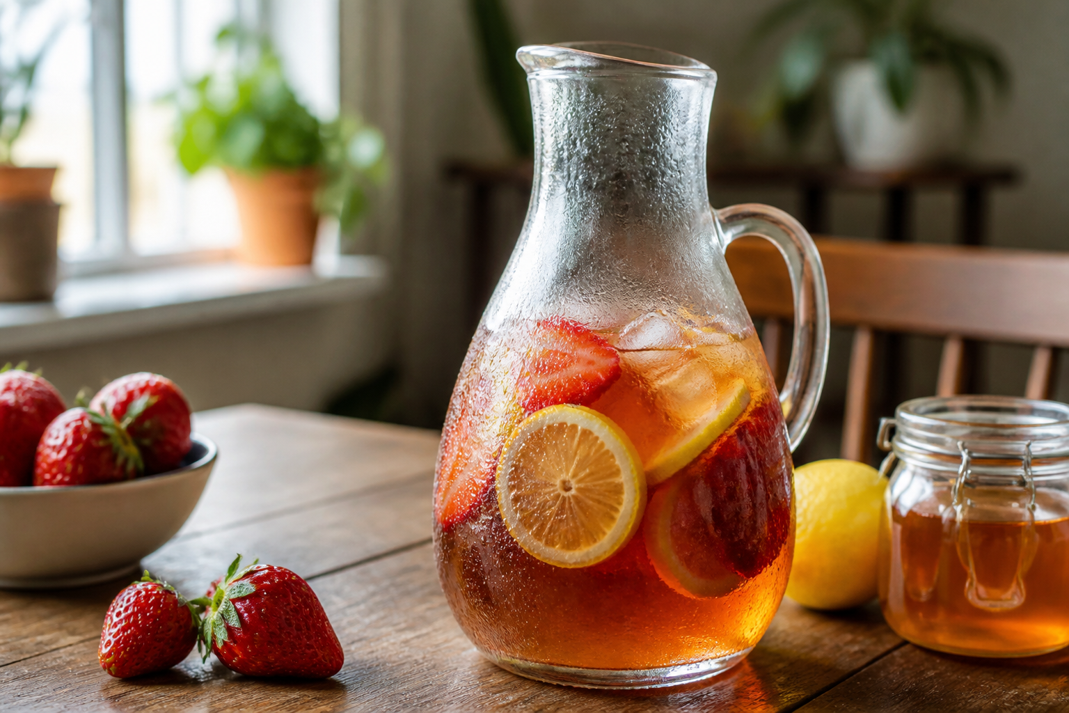 Thé glacé maison à la fraise : la recette qui surpasse les bouteilles