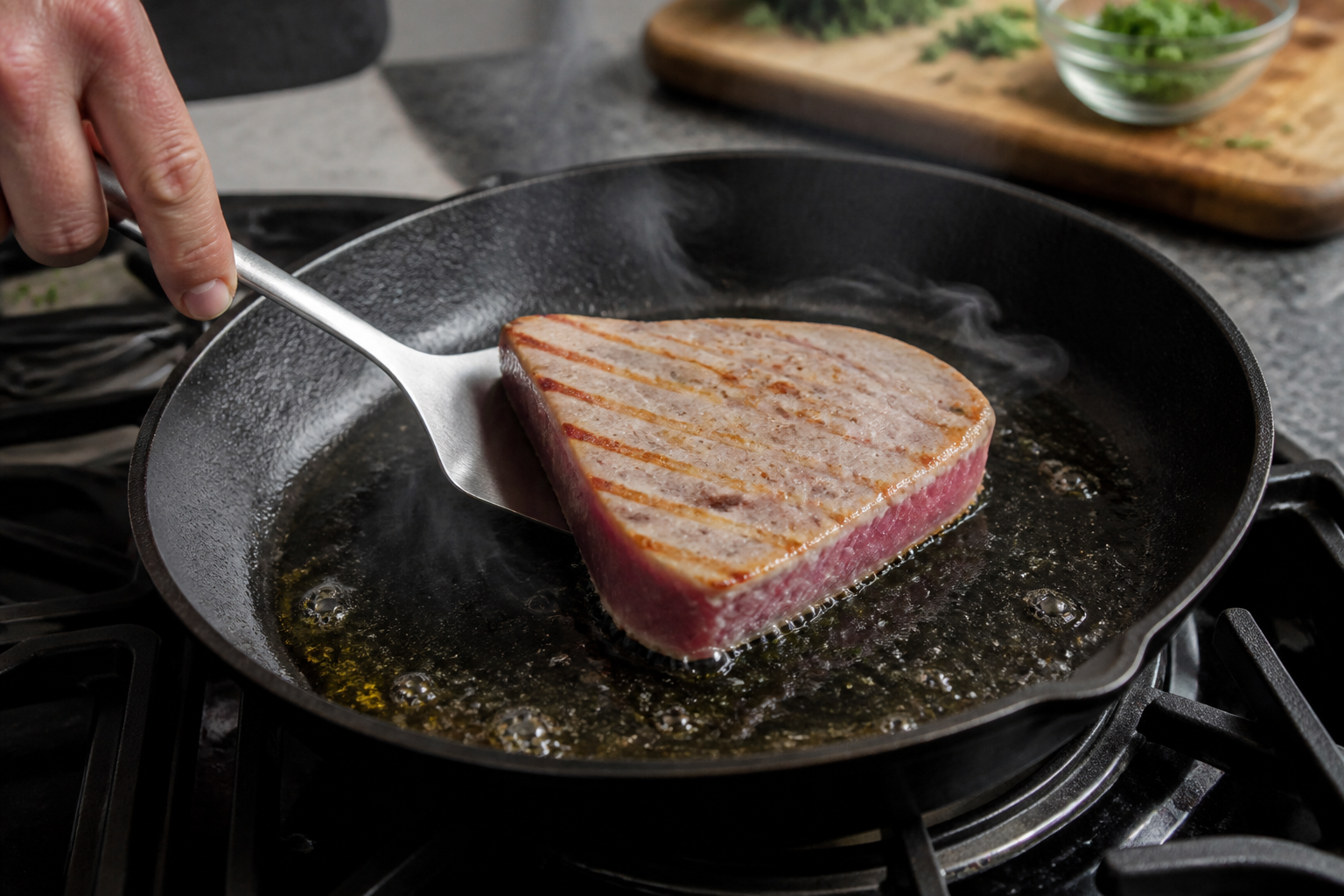 Thon à la poêle : la cuisson parfaite en 3 astuces
