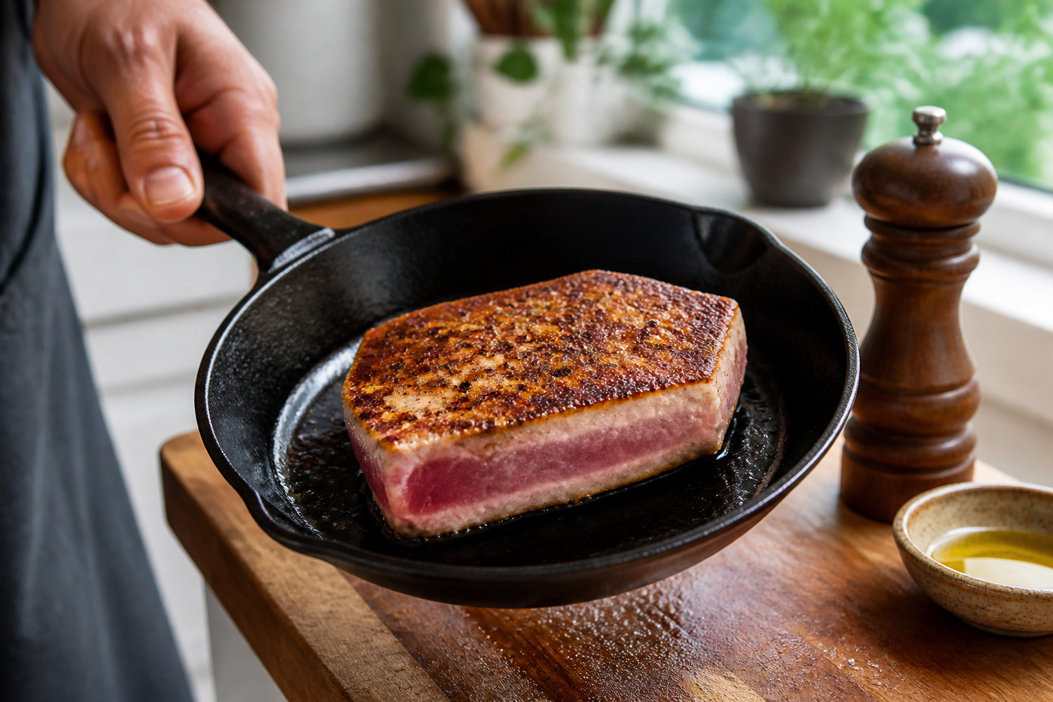 Thon à la poêle : la cuisson parfaite en 3 astuces