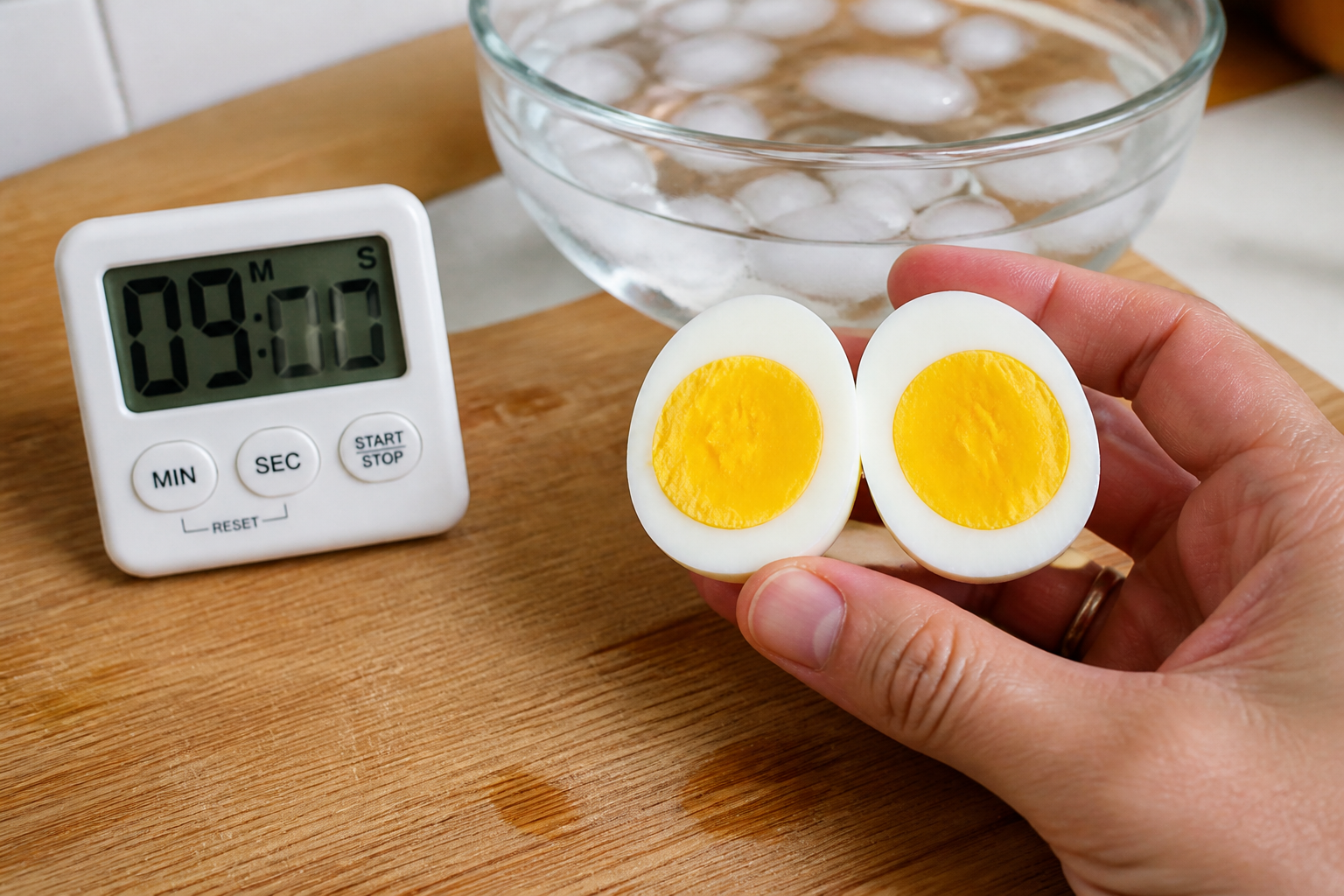 Œuf dur : le temps de cuisson idéal minute par minute