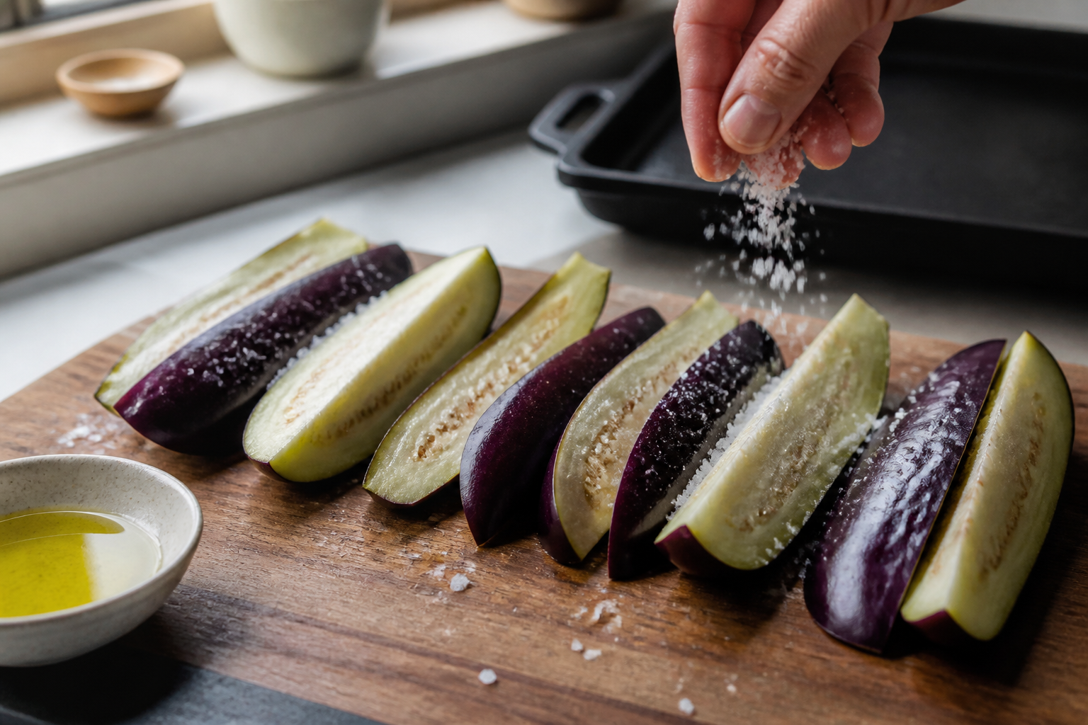 Aubergines grillées au four : obtenir une texture fondante sans friteuse
