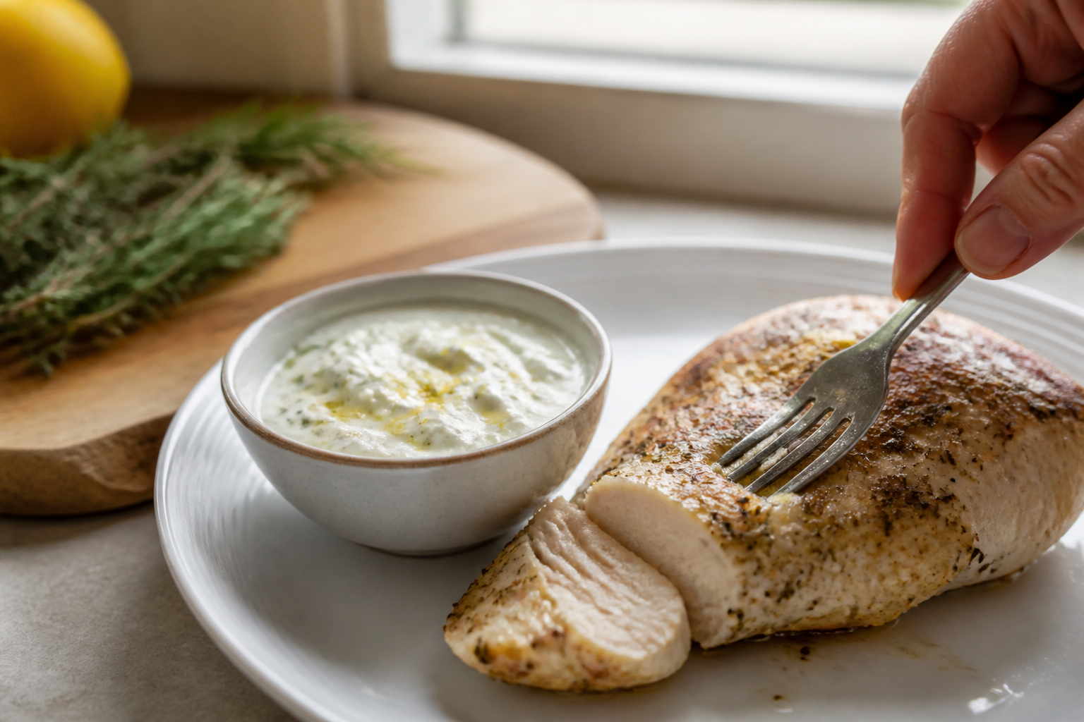 Blancs de poulet secs : la marinade au yaourt qui change tout