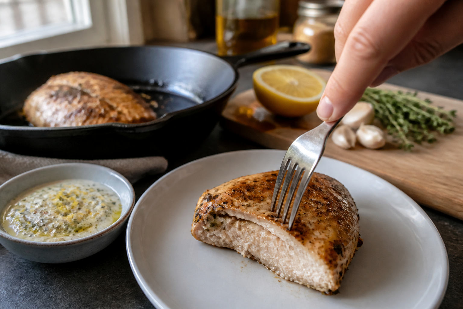 Blancs de poulet secs : la marinade au yaourt qui change tout