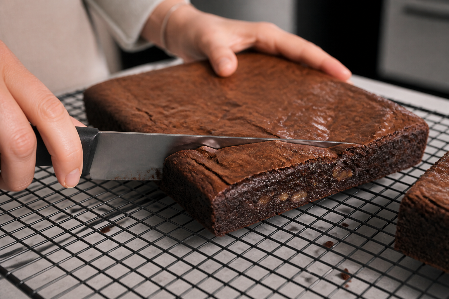Brownie fondant aux noix : le bon temps de cuisson pour un cœur humide