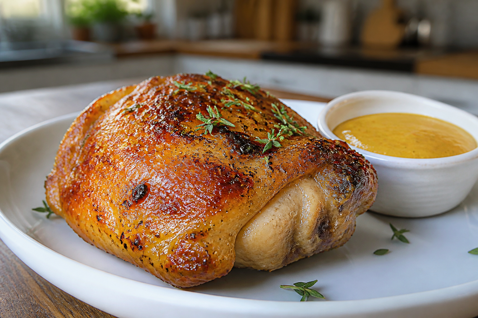 Cuisses de poulet au miel et moutarde : la recette facile au four