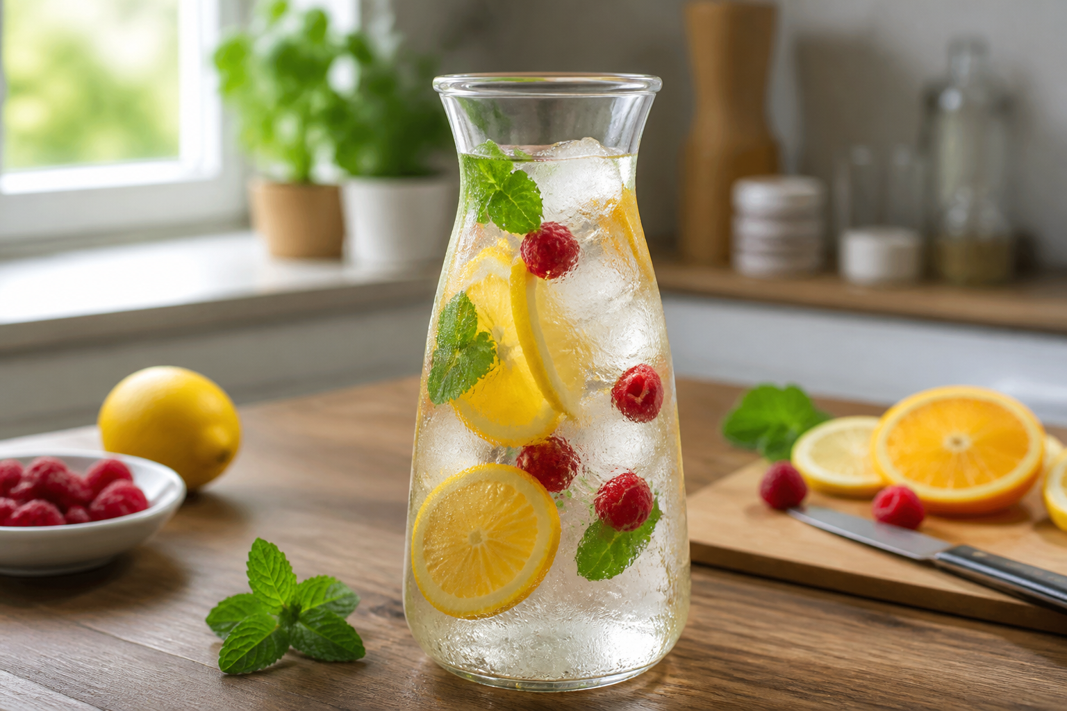 Eau aromatisée maison : 8 associations fruits et herbes fraîches
