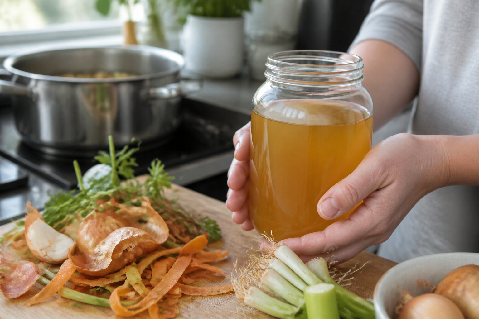 Épluchures de légumes : comment les transformer en bouillon maison