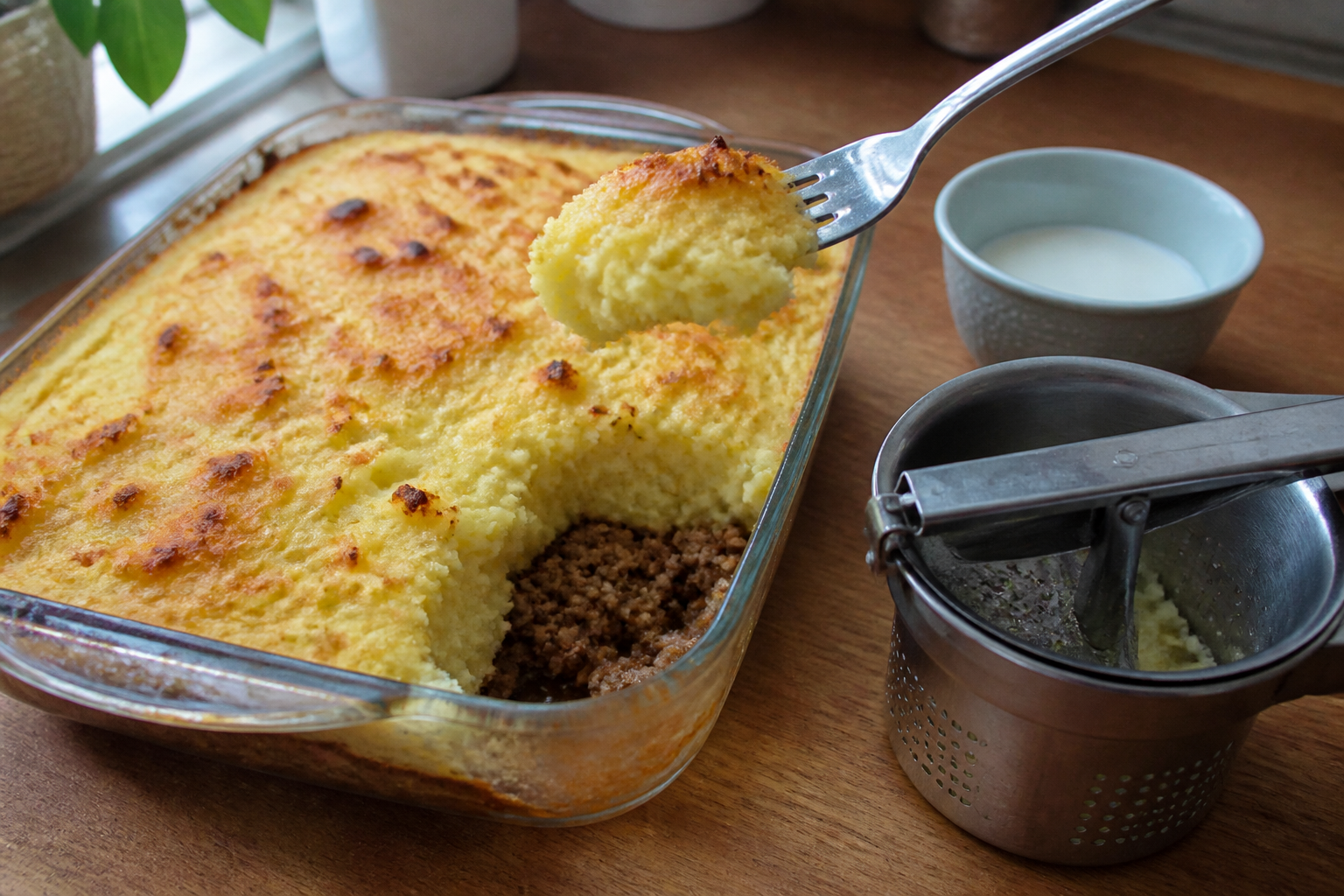 Hachis parmentier maison : la purée qui reste légère après cuisson