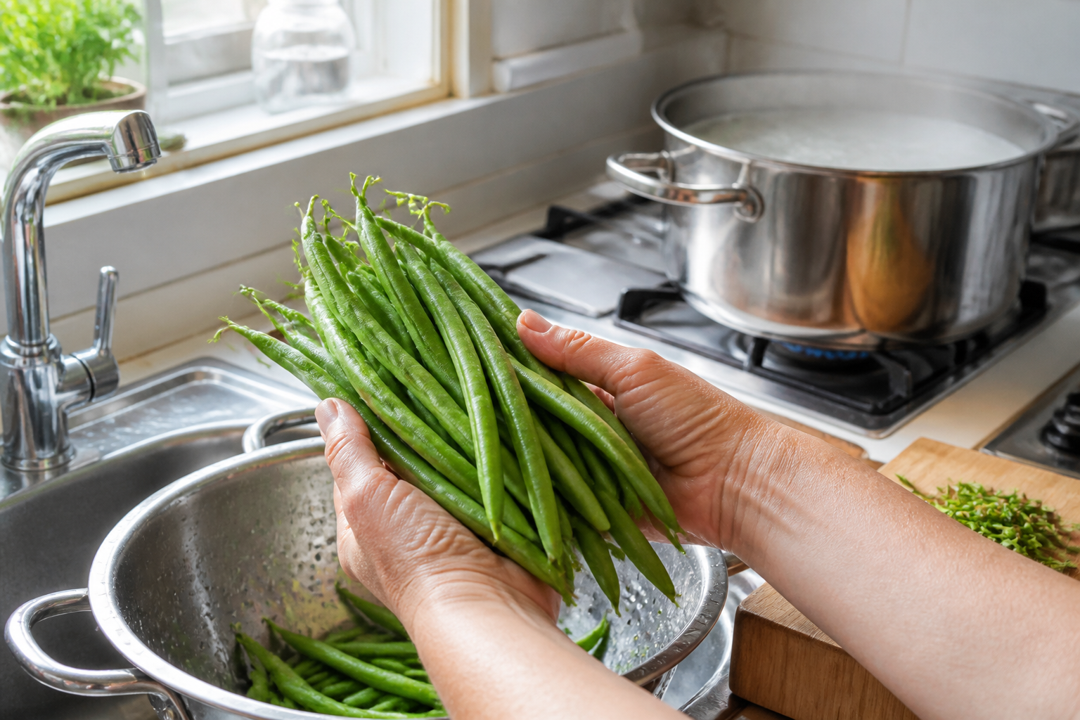 Haricots verts frais : cuisson et assaisonnement pour les garder croquants