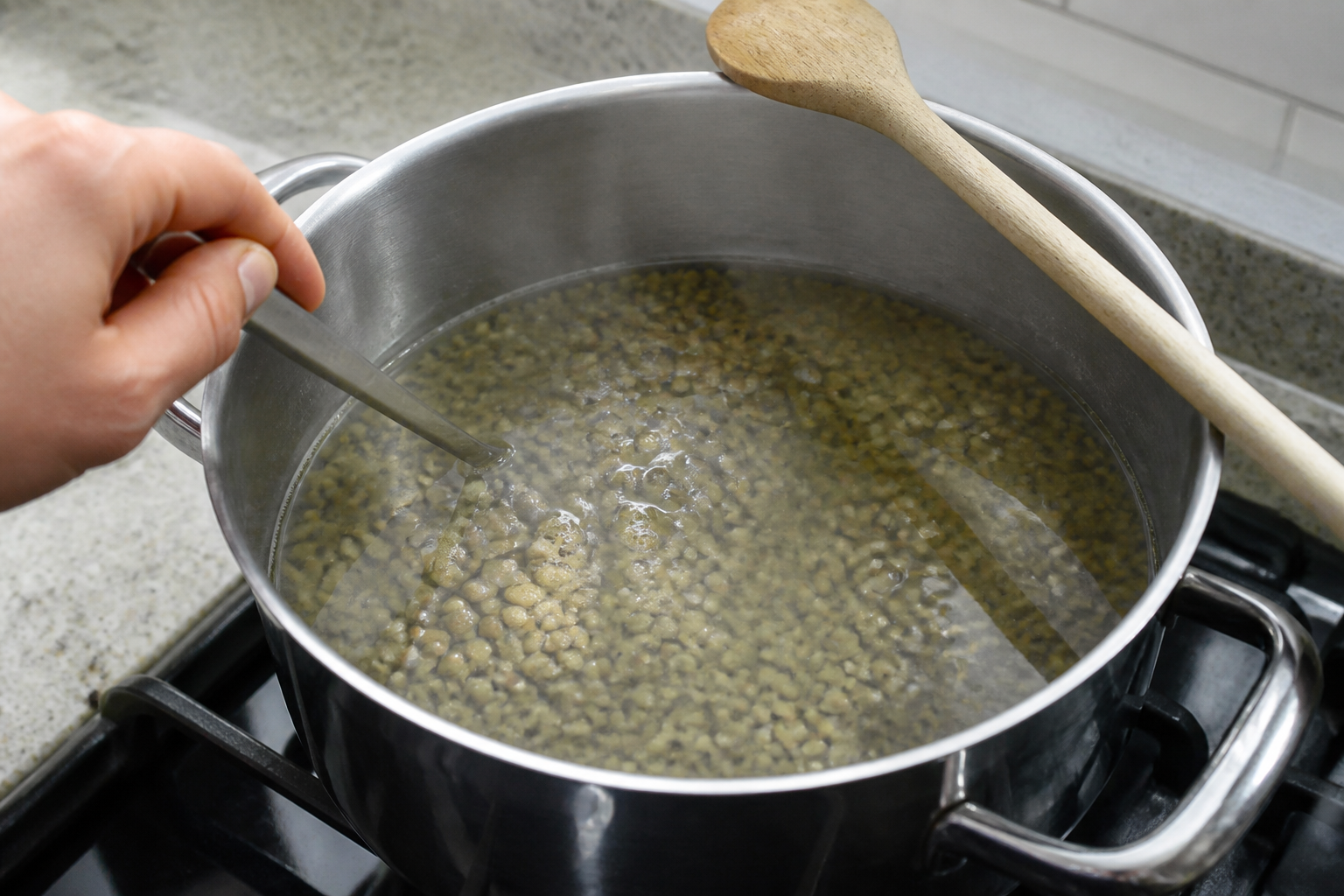 Lentilles vertes : le bon temps de cuisson sans les éclater