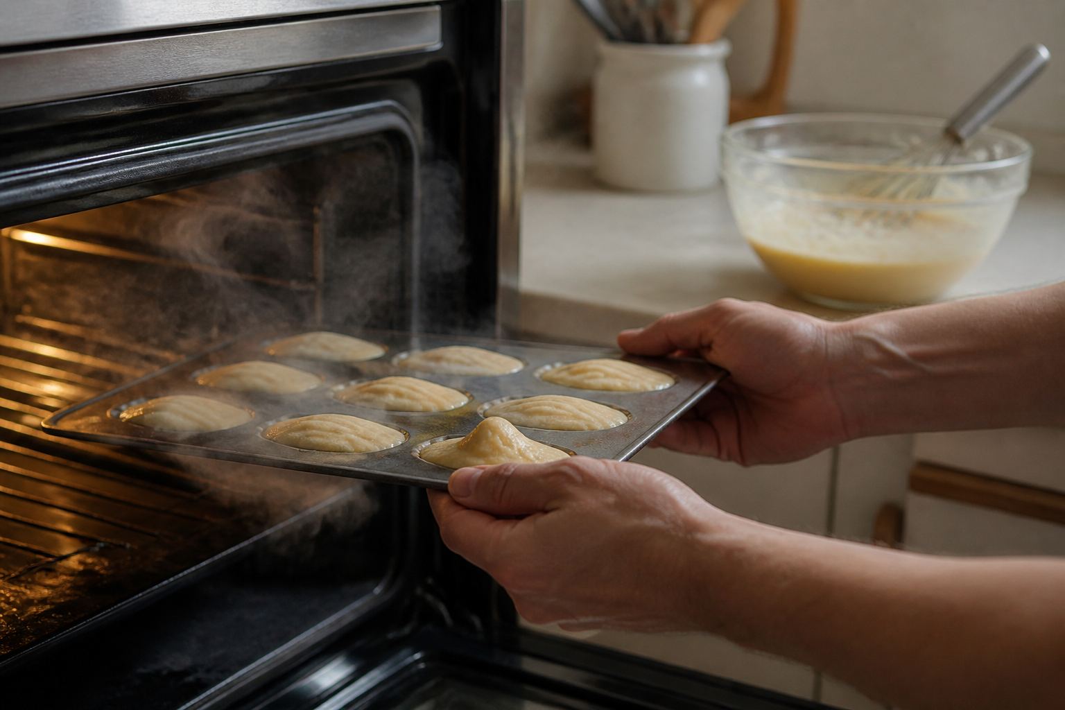 Madeleines avec belle bosse : le choc thermique qui marche vraiment