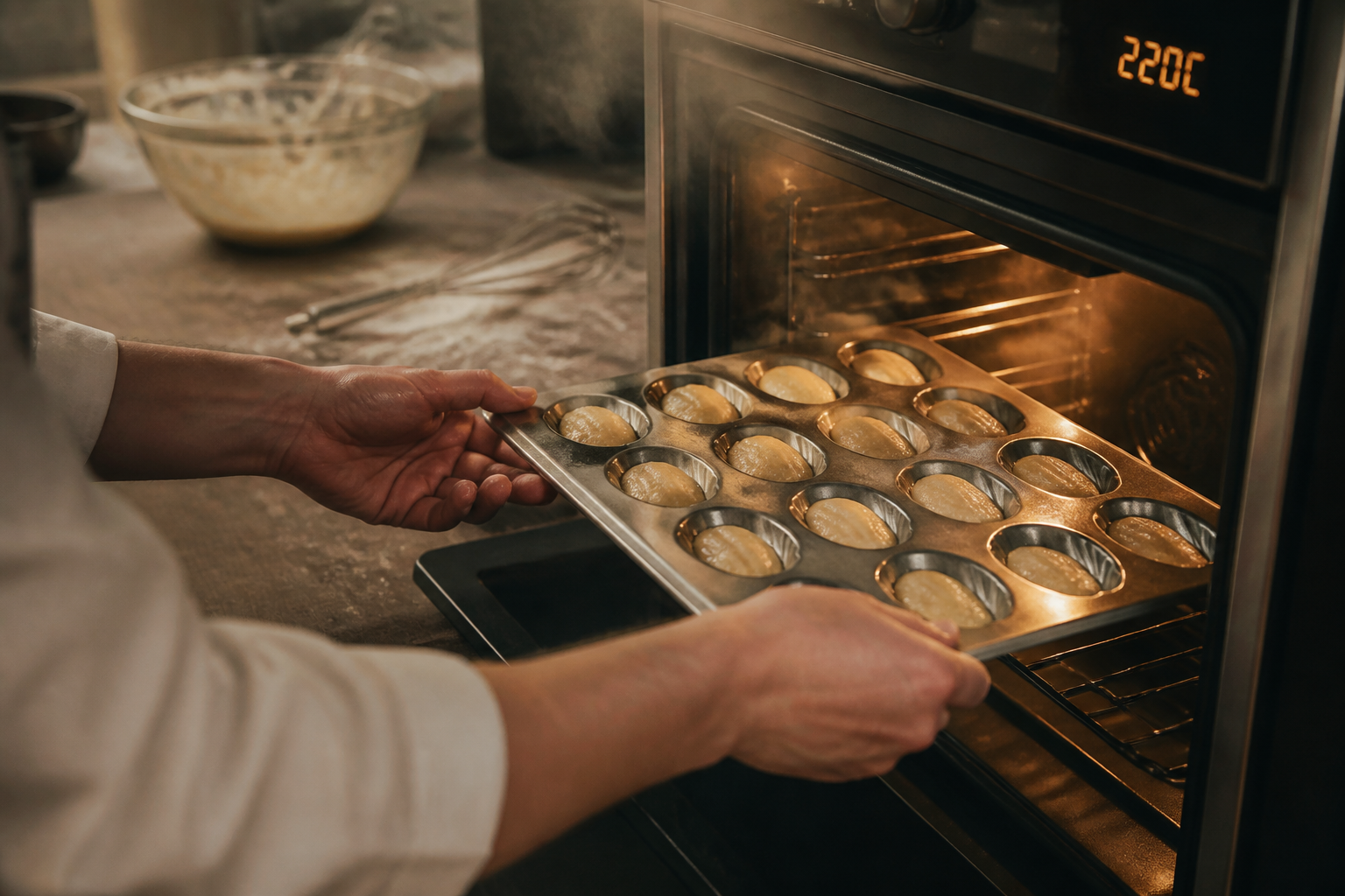 Madeleines avec belle bosse : le choc thermique qui marche vraiment